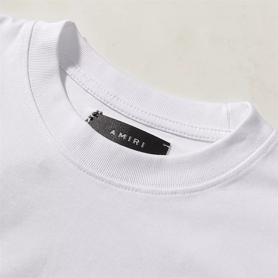 Amiri T-Shirts Short Sleeved For Unisex Practical 5139