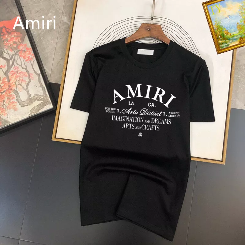 Amiri T-Shirts Short Sleeved For Unisex Sleek 1376