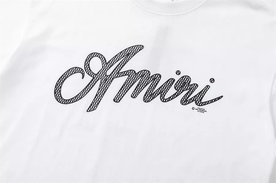 Amiri T-Shirts Short Sleeved For Unisex Soft 9131