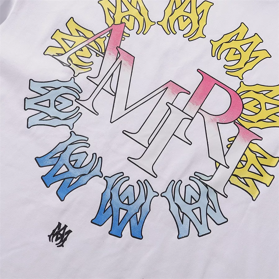 Amiri T-Shirts Short Sleeved For Unisex Stylish 3857