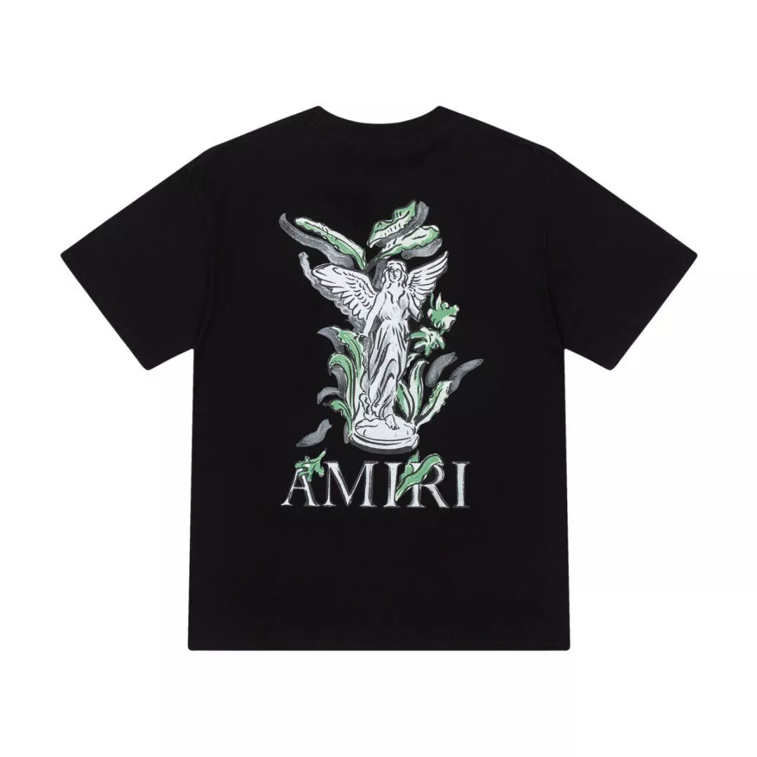 Amiri T-Shirts Short Sleeved For Unisex Trendy 7424