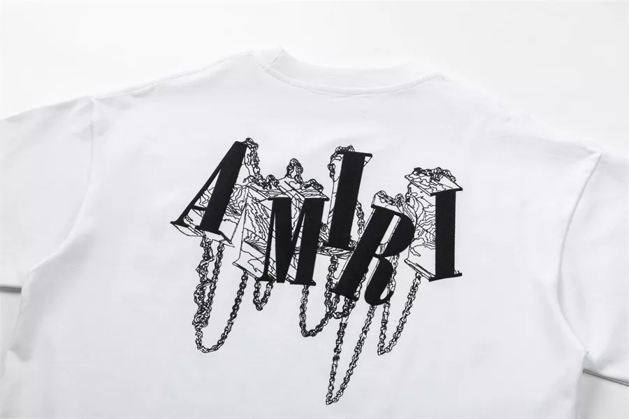 Amiri T-Shirts Short Sleeved For Unisex UrbanStyle 3951