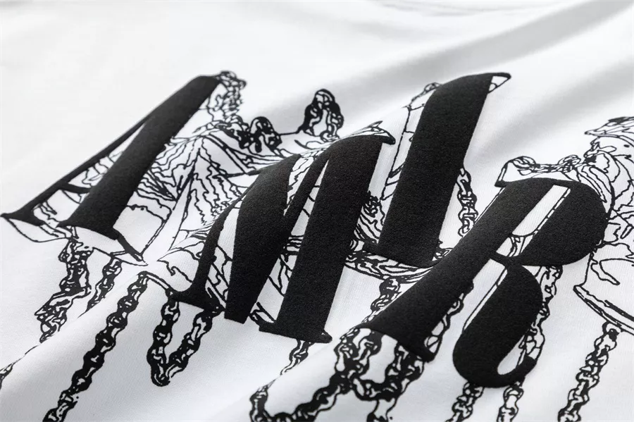 Amiri T-Shirts Short Sleeved For Unisex UrbanStyle 3951