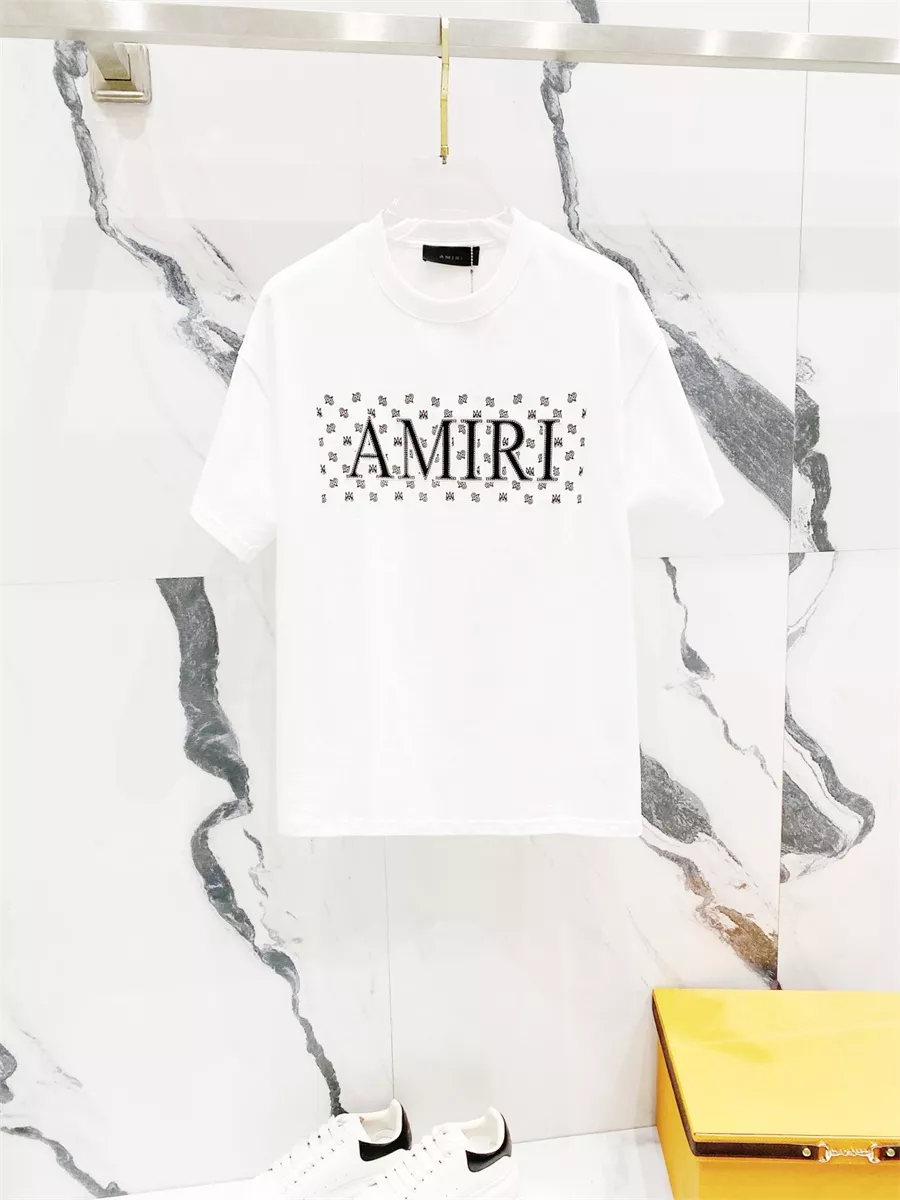 Amiri T-Shirts Short Sleeved For Unisex Vibrant 580