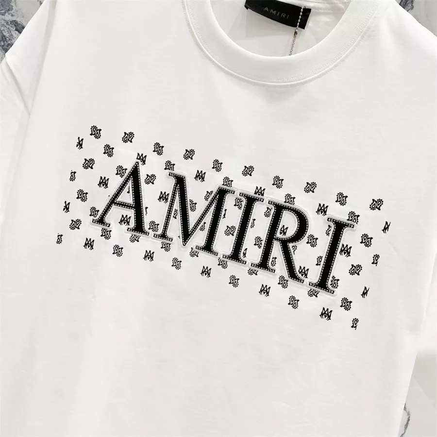 Amiri T-Shirts Short Sleeved For Unisex Vibrant 580