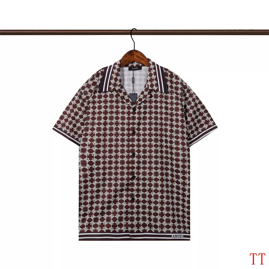 Amiri Tracksuits Short Sleeved For Men Comfortable 4092