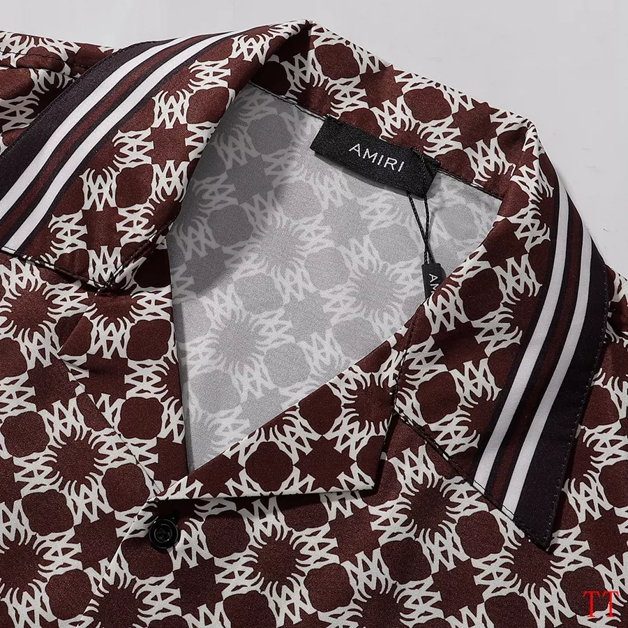 Amiri Tracksuits Short Sleeved For Men Comfortable 4092