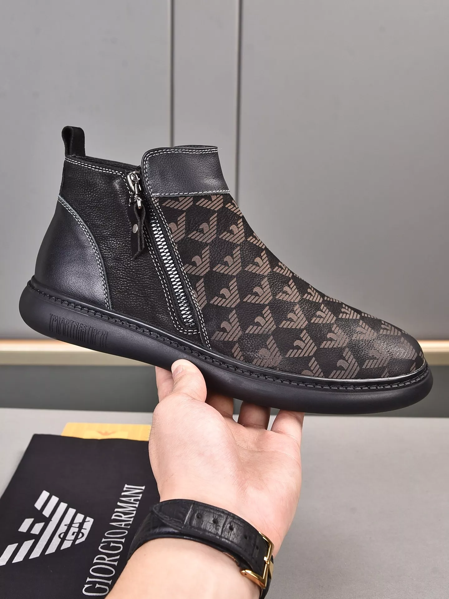 Armani Boots For Men Soft 7108
