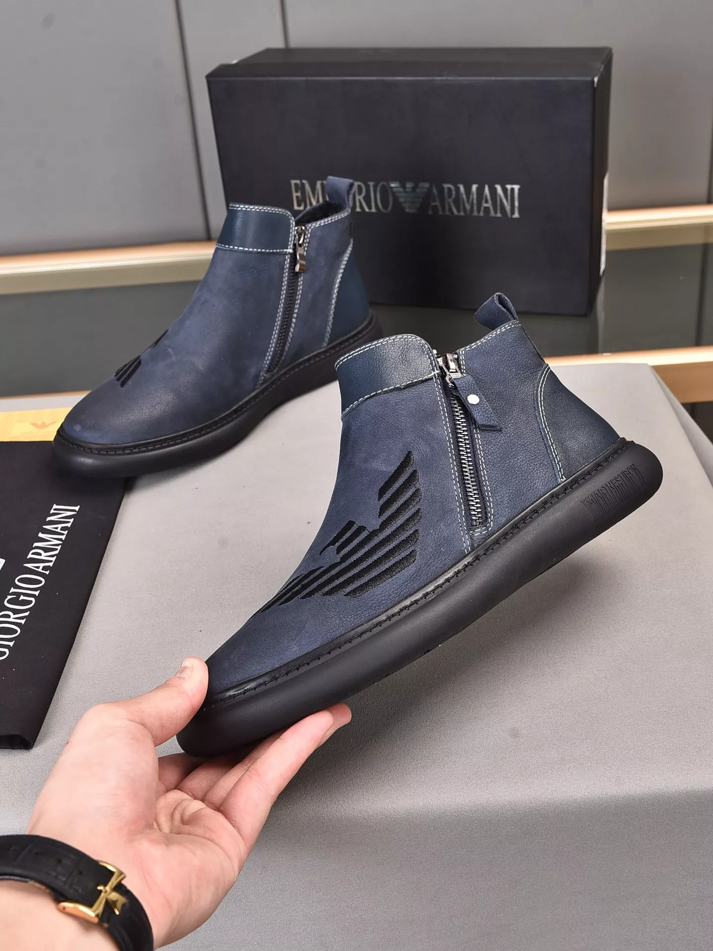 Armani Boots For Men Trendy 3177
