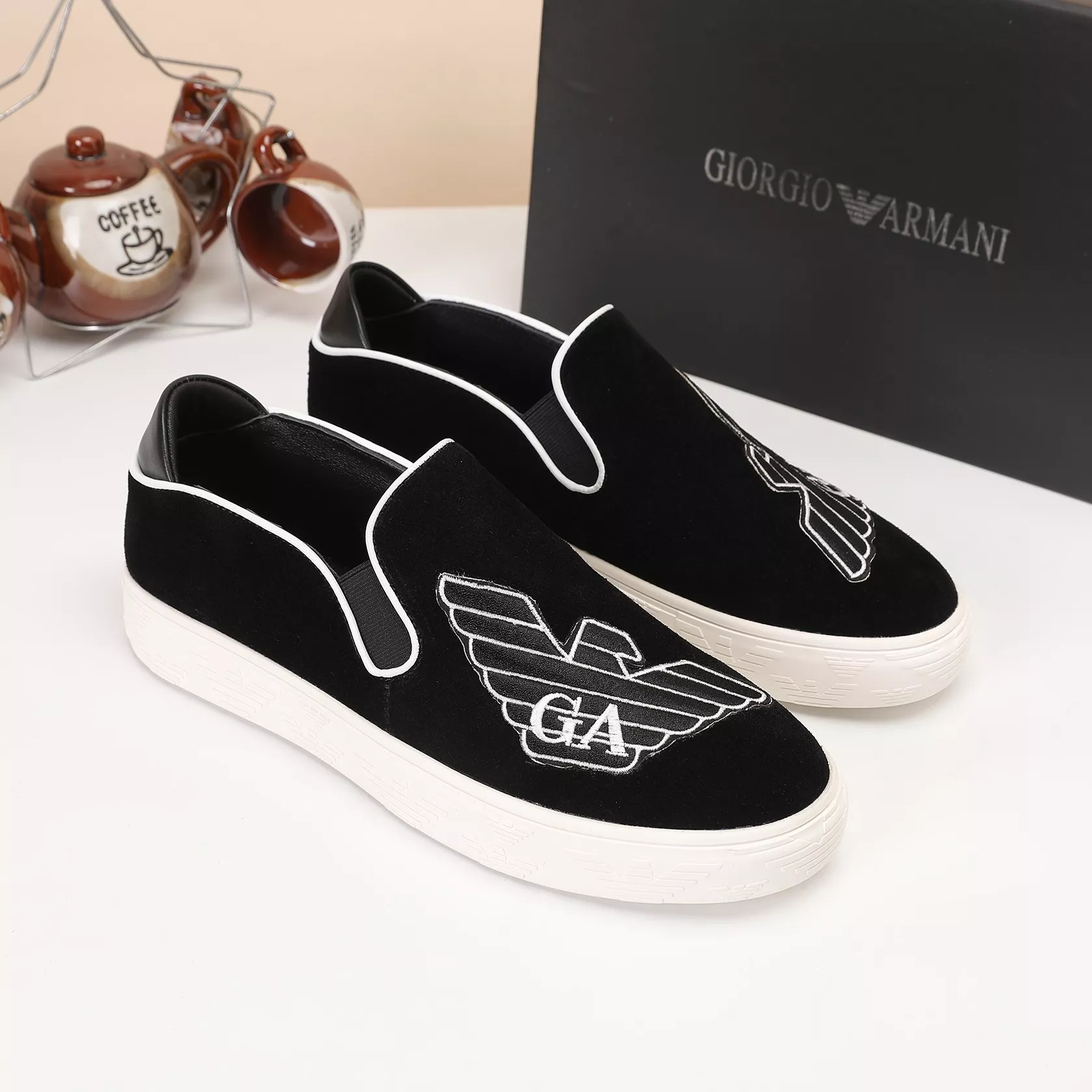 Armani Casual Shoes For Men Affordable 4618