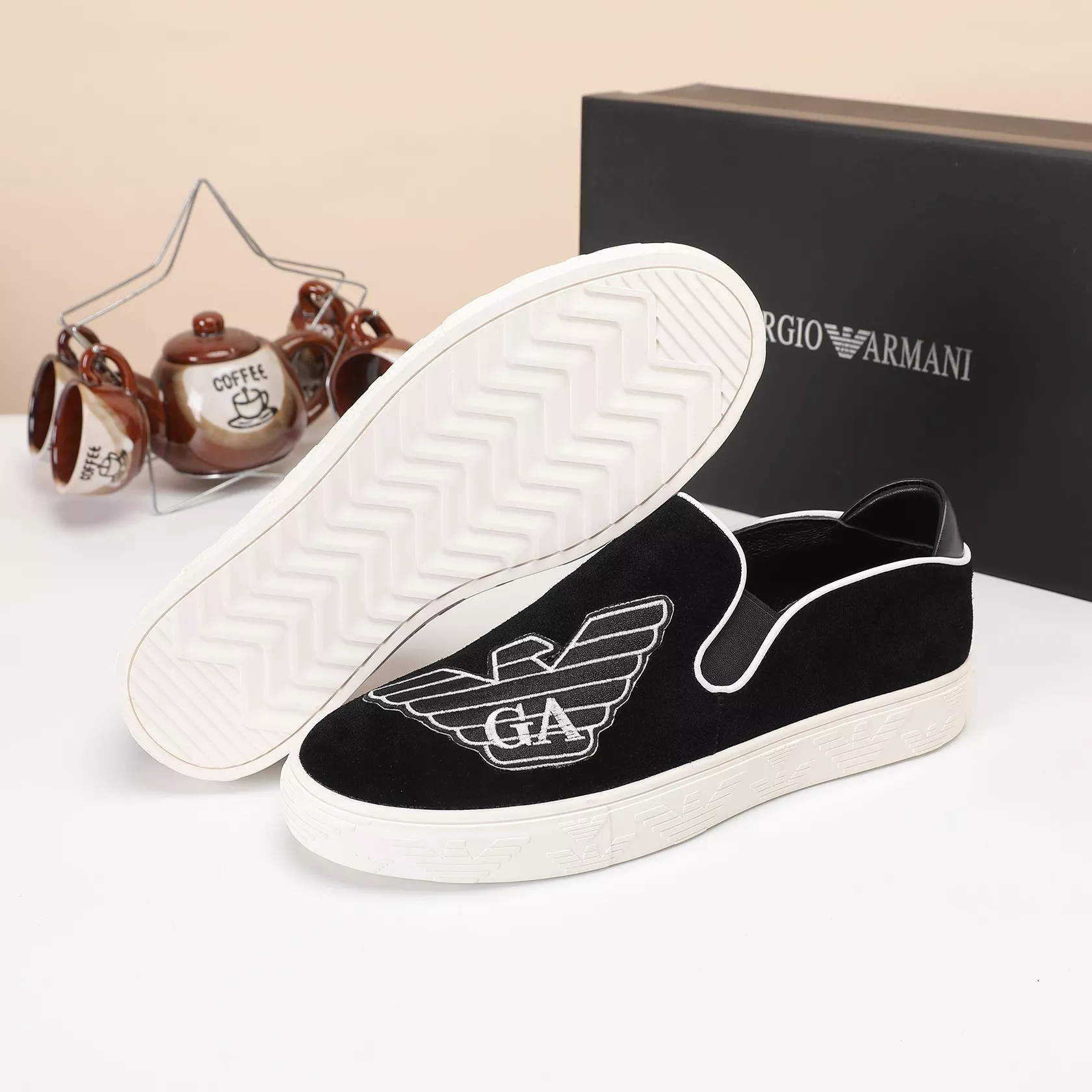Armani Casual Shoes For Men Affordable 4618