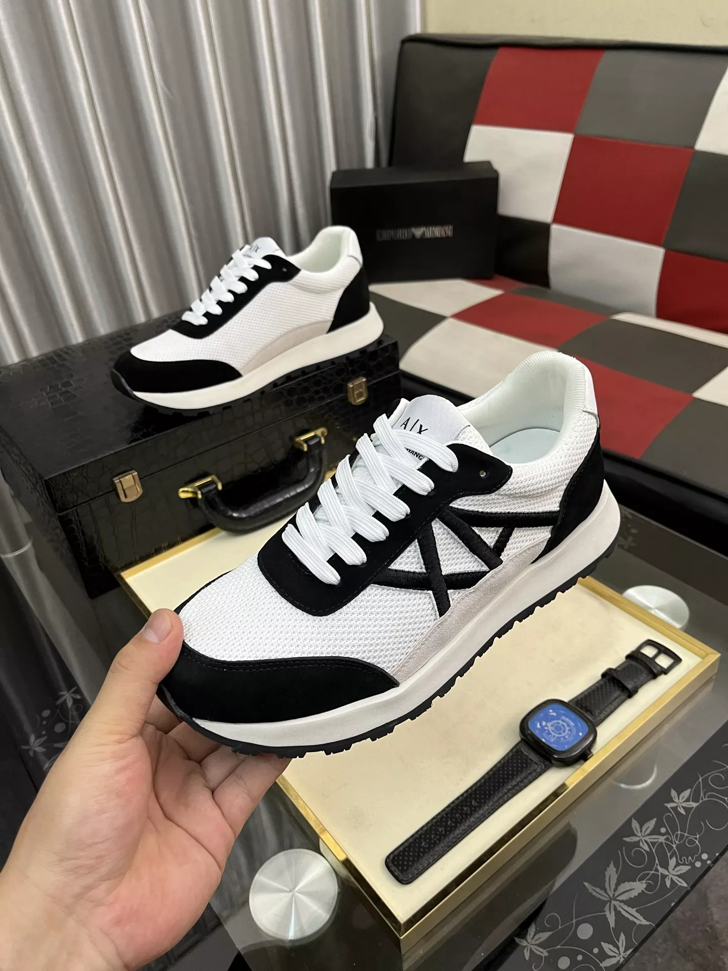 Armani Casual Shoes For Men Affordable 8411