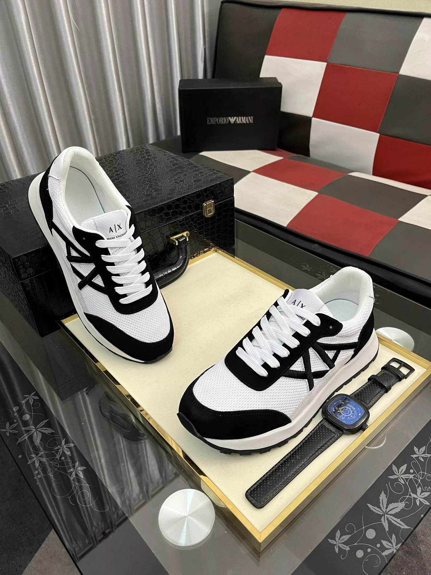 Armani Casual Shoes For Men Affordable 8411