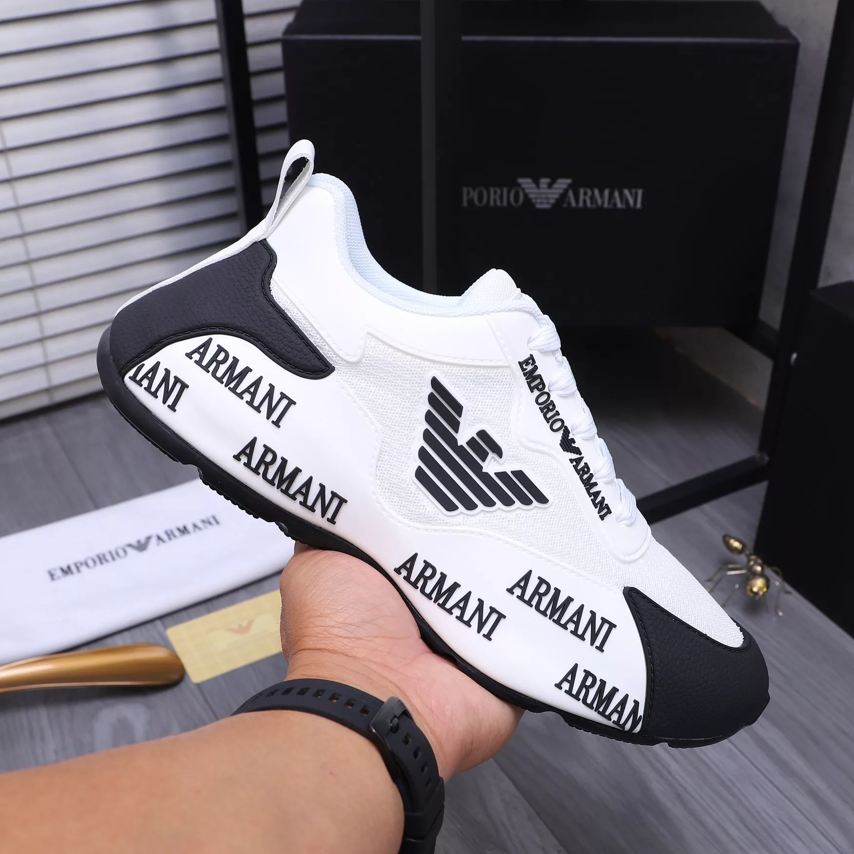 Armani Casual Shoes For Men Durable 1194