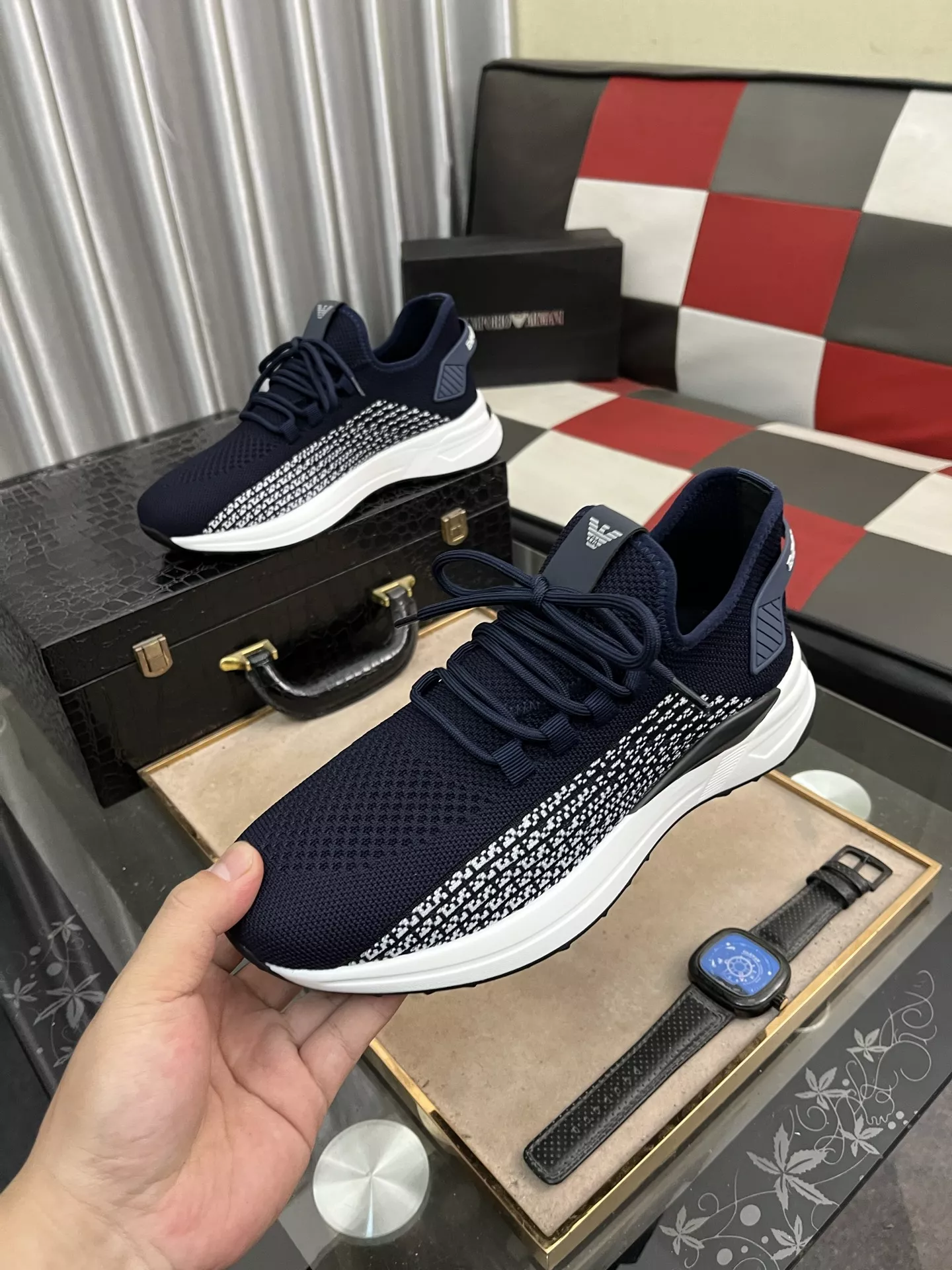 Armani Casual Shoes For Men Durable 8267