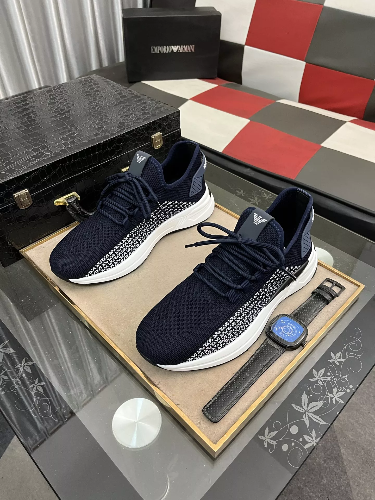 Armani Casual Shoes For Men Durable 8267