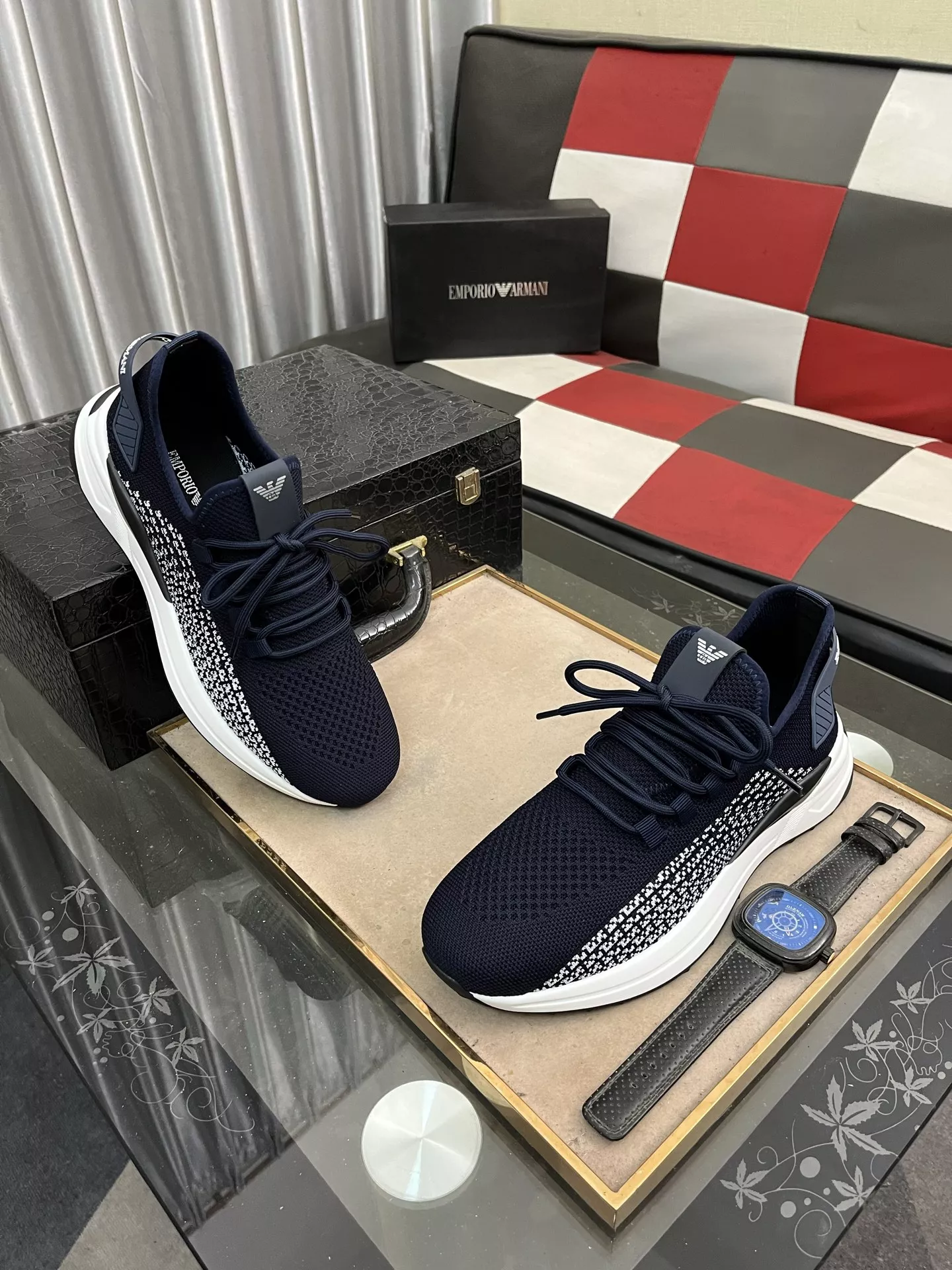 Armani Casual Shoes For Men Durable 8267