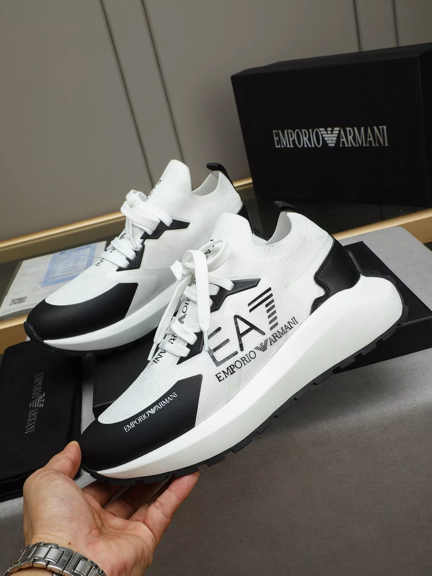 Armani Casual Shoes For Men Durable 8531