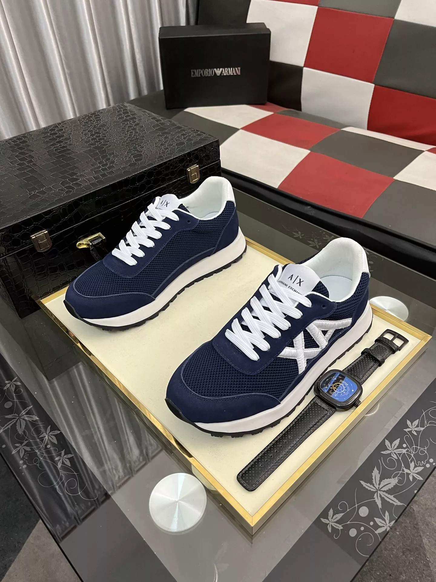 Armani Casual Shoes For Men Sleek 7966
