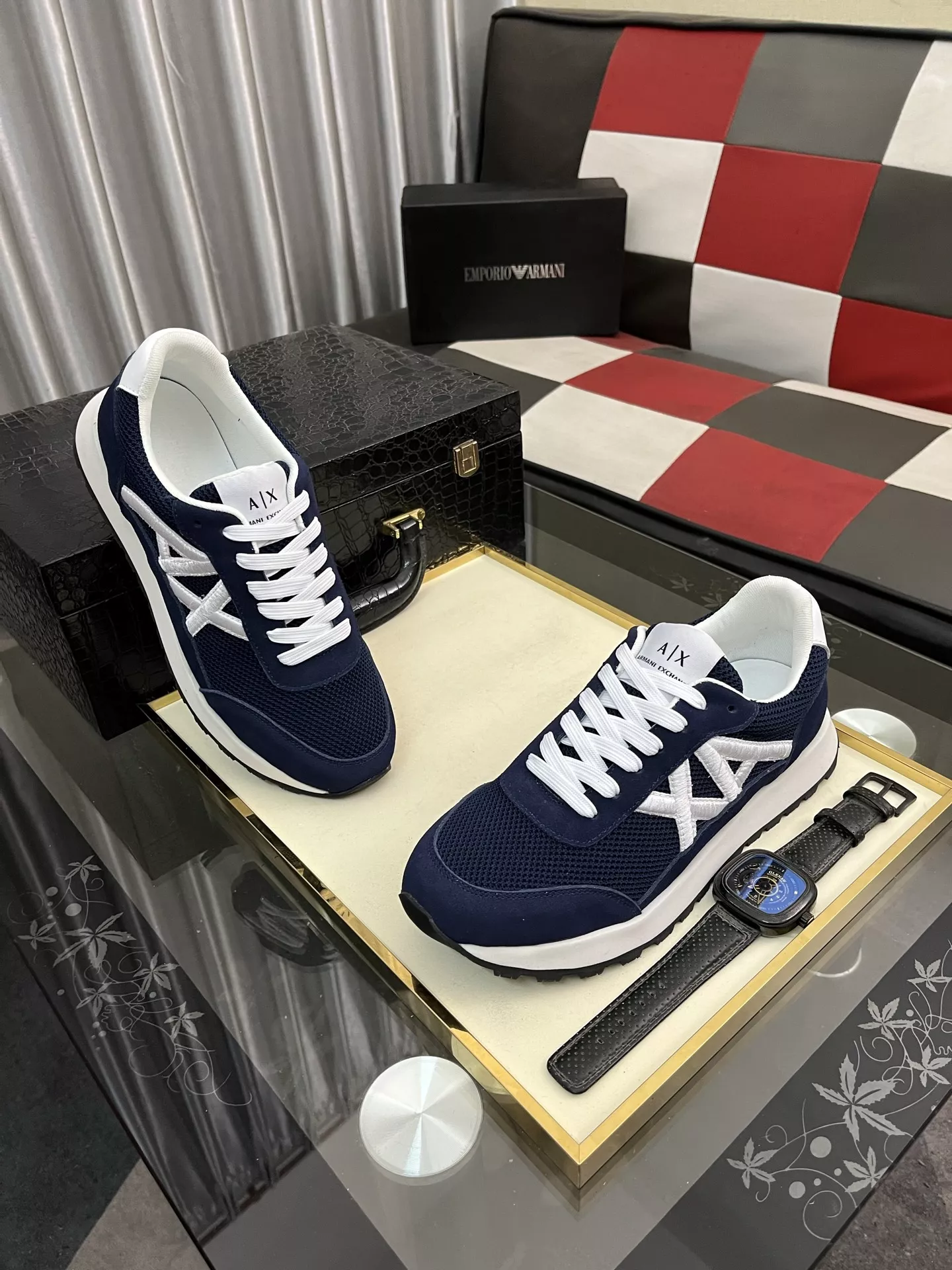 Armani Casual Shoes For Men Sleek 7966
