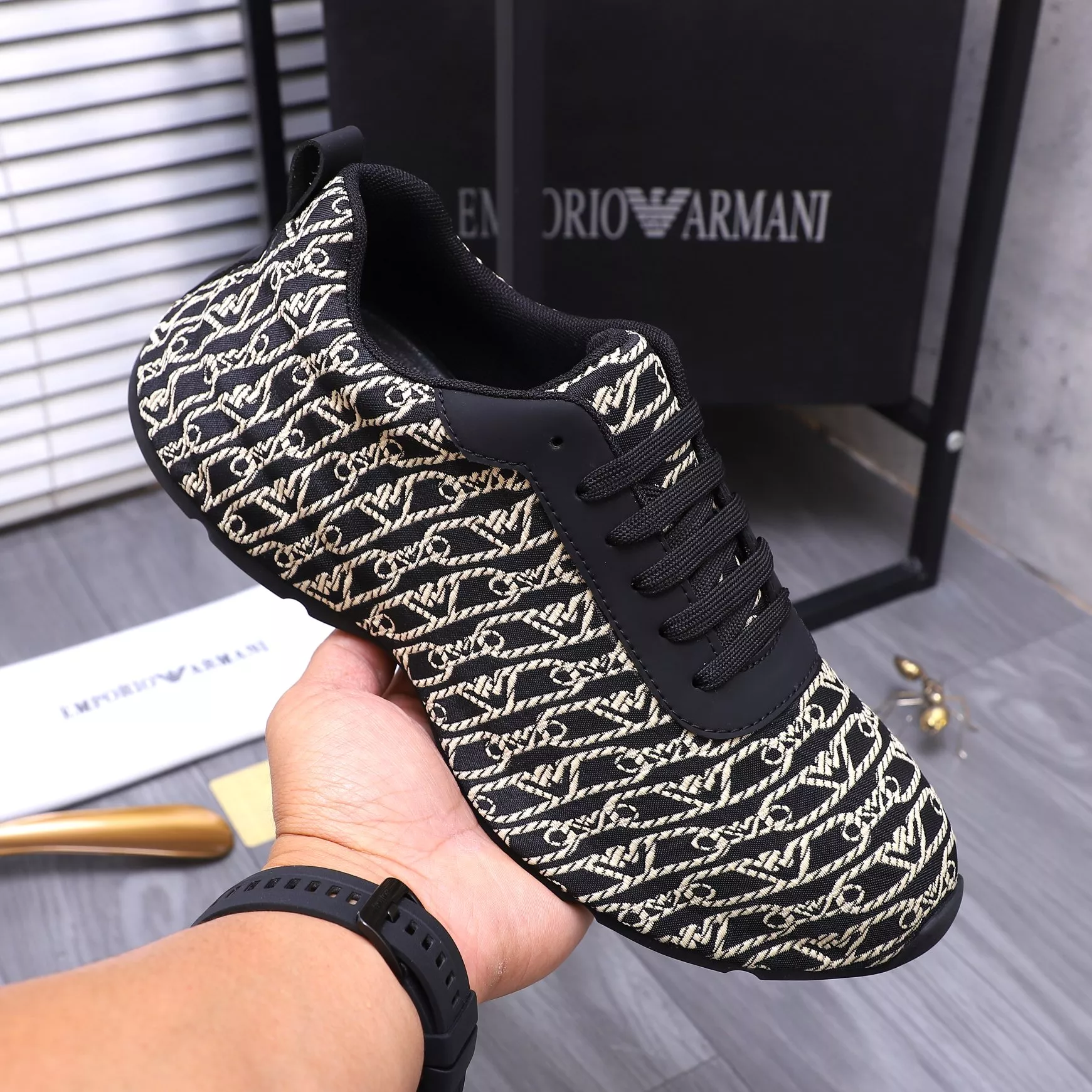 Armani Casual Shoes For Men Versatile 9740