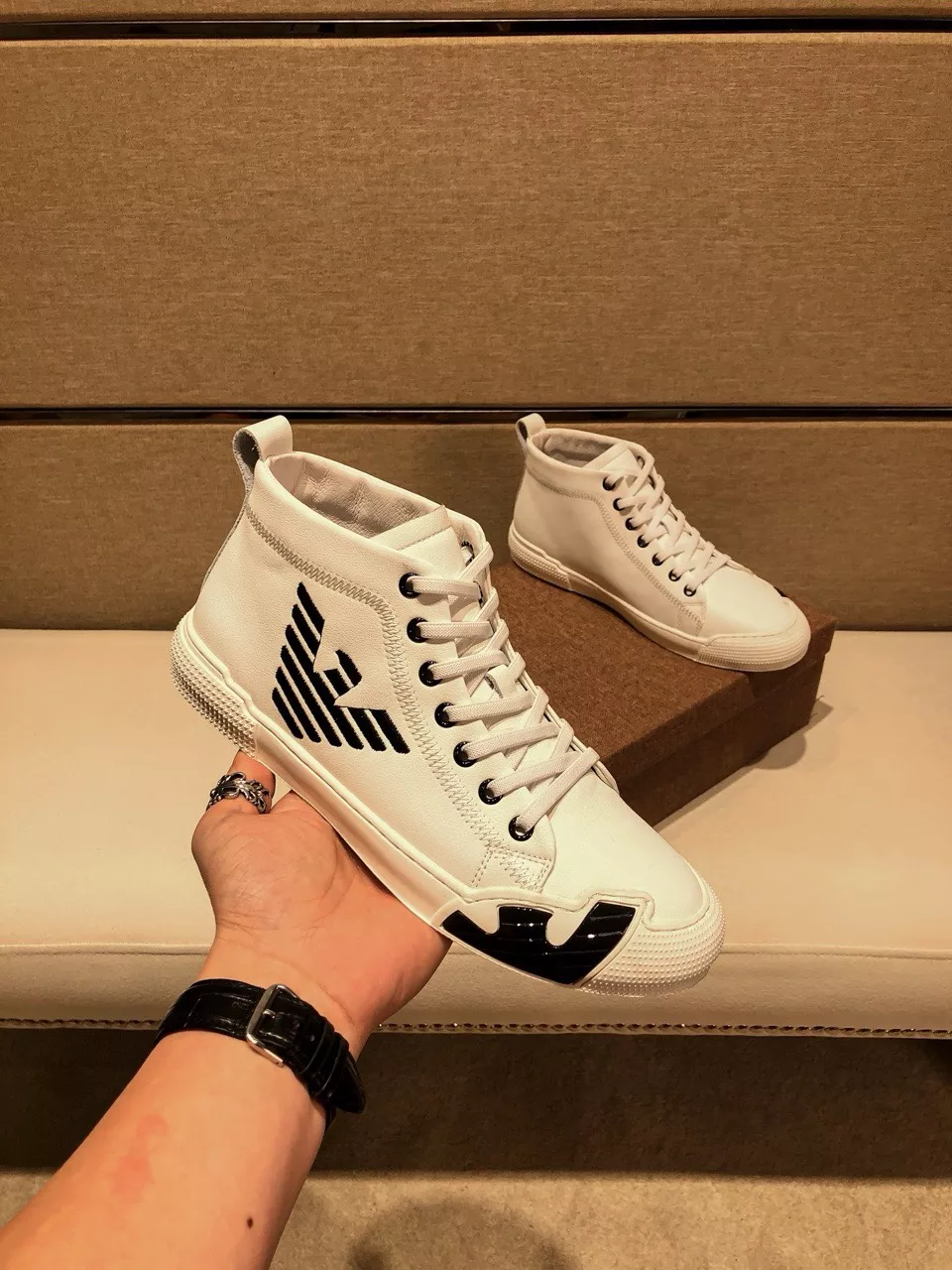 Armani High Tops Shoes For Men Modern 1551