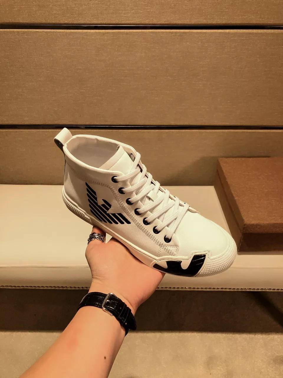 Armani High Tops Shoes For Men Modern 1551