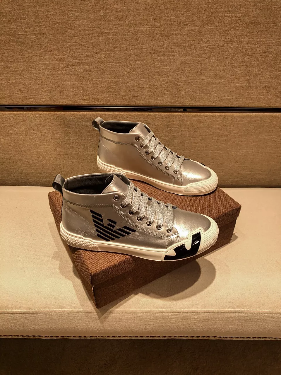 Armani High Tops Shoes For Men Stylish 7503