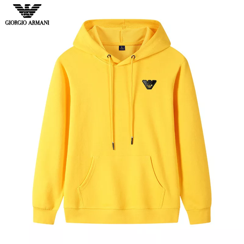 Armani Hoodies Long Sleeved For Men Trendsetting 9805