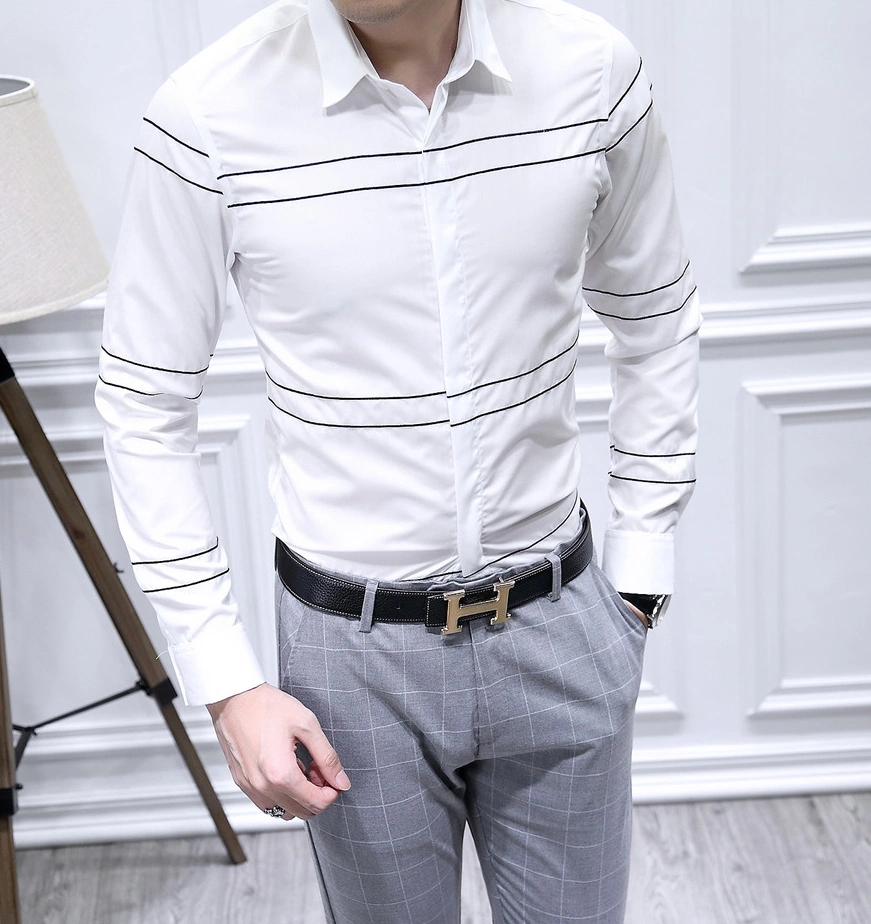 Armani Shirts Long Sleeved For Men Classic 5812