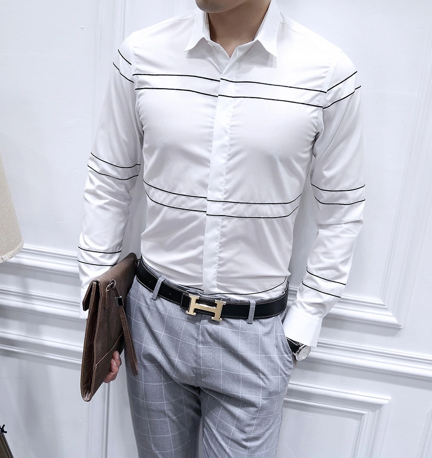 Armani Shirts Long Sleeved For Men Classic 5812