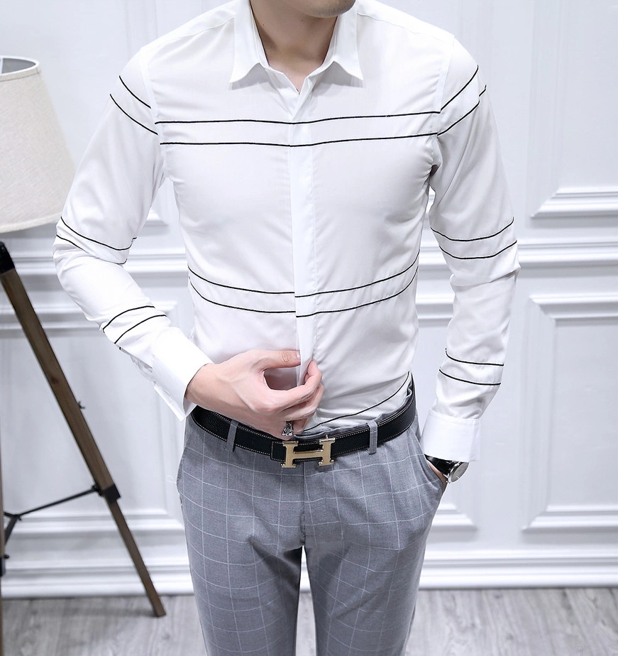 Armani Shirts Long Sleeved For Men Classic 5812
