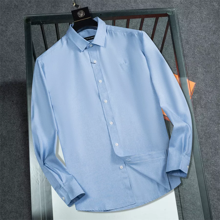 Armani Shirts Long Sleeved For Men Durable 1935