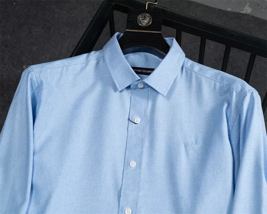 Armani Shirts Long Sleeved For Men Durable 1935