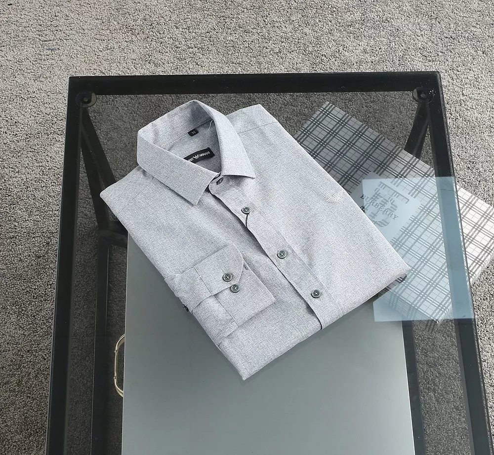 Armani Shirts Long Sleeved For Men Modern 5401