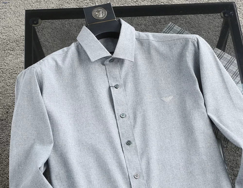 Armani Shirts Long Sleeved For Men Modern 5401