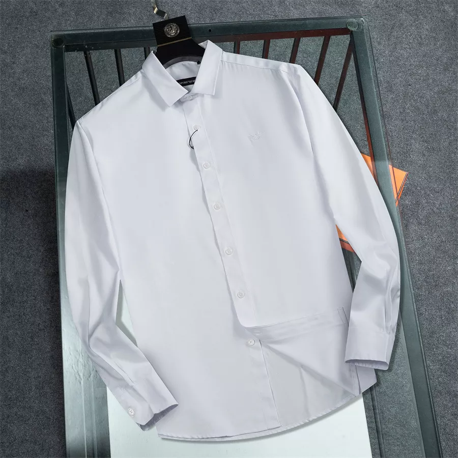 Armani Shirts Long Sleeved For Men Practical 8635