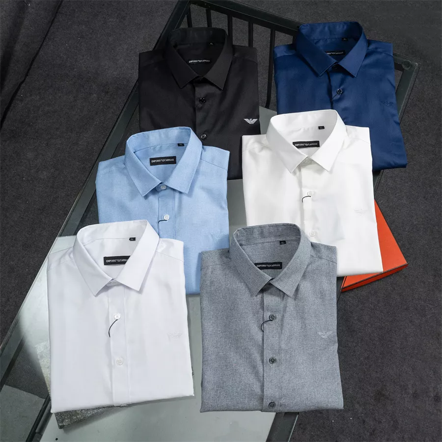 Armani Shirts Long Sleeved For Men Practical 8635