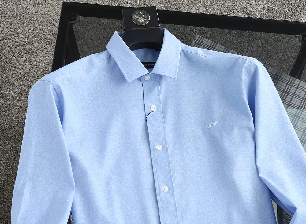 Armani Shirts Long Sleeved For Men Versatile 7845