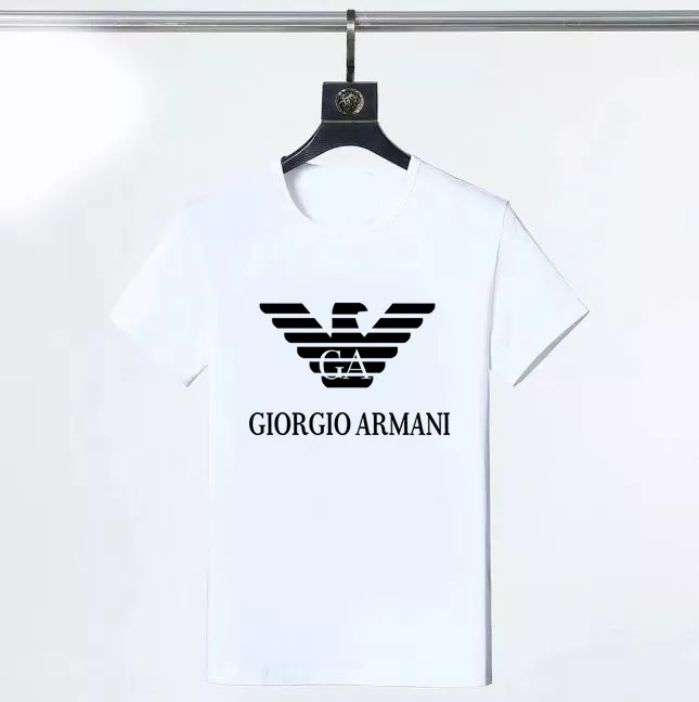 Armani T-Shirts Short Sleeved For Men Cozy 9156