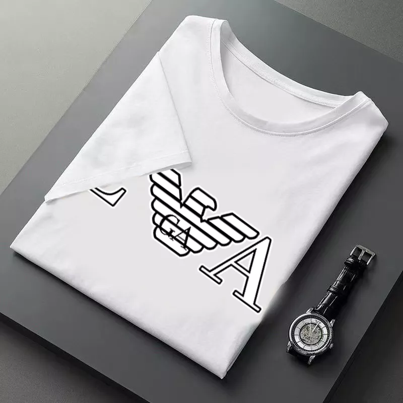 Armani T-Shirts Short Sleeved For Men Durable 1307