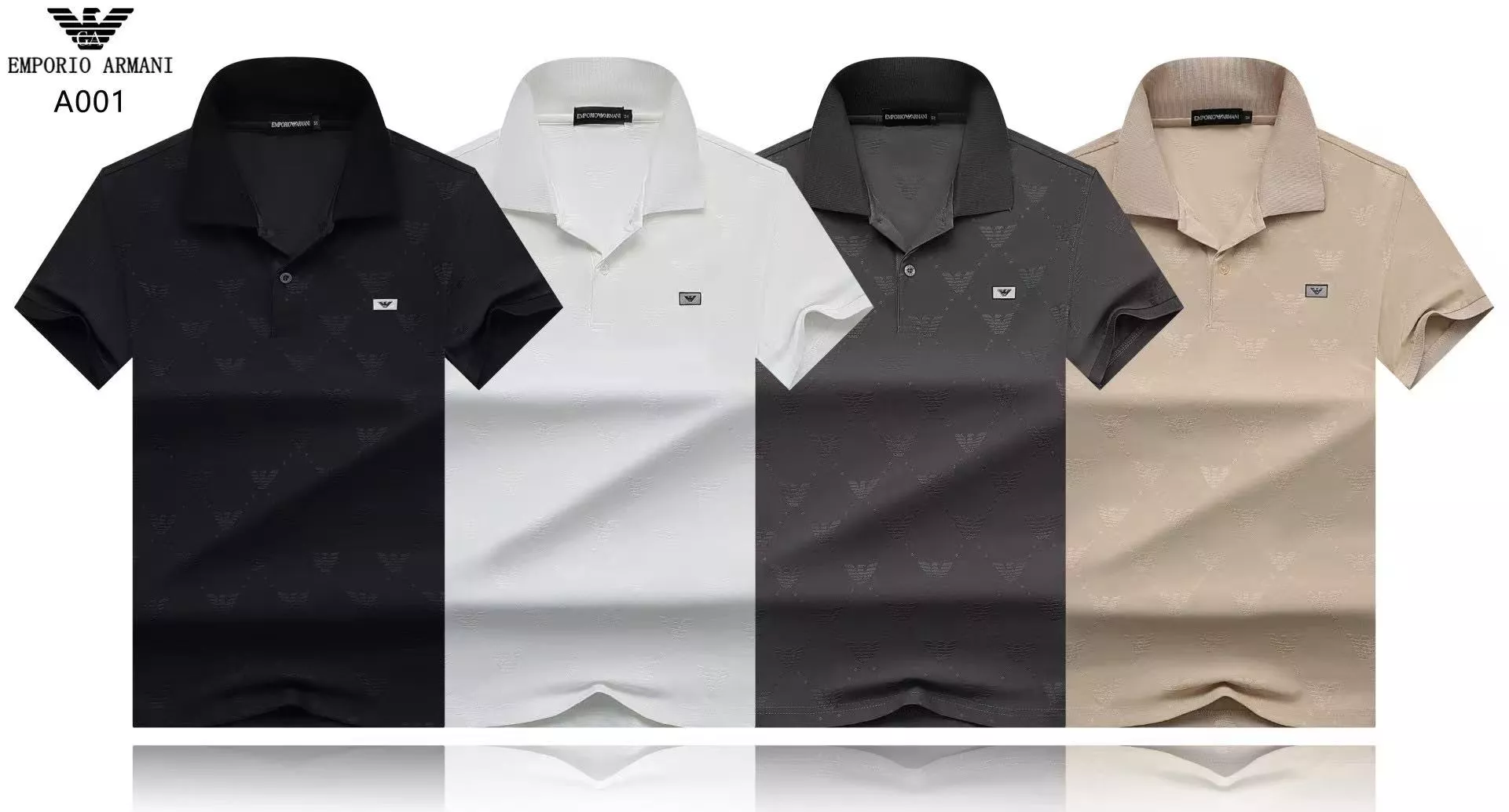 Armani T-Shirts Short Sleeved For Men Flexible 9605