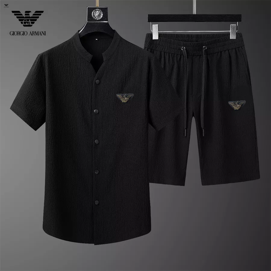 Armani Tracksuits Short Sleeved For Men GoAnywhere 2220