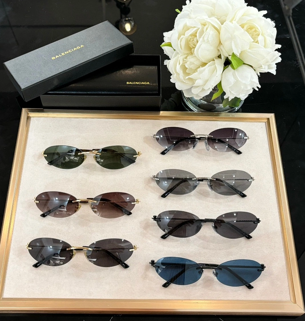 Balenciaga AAA Quality Sunglasses Affordable 6630
