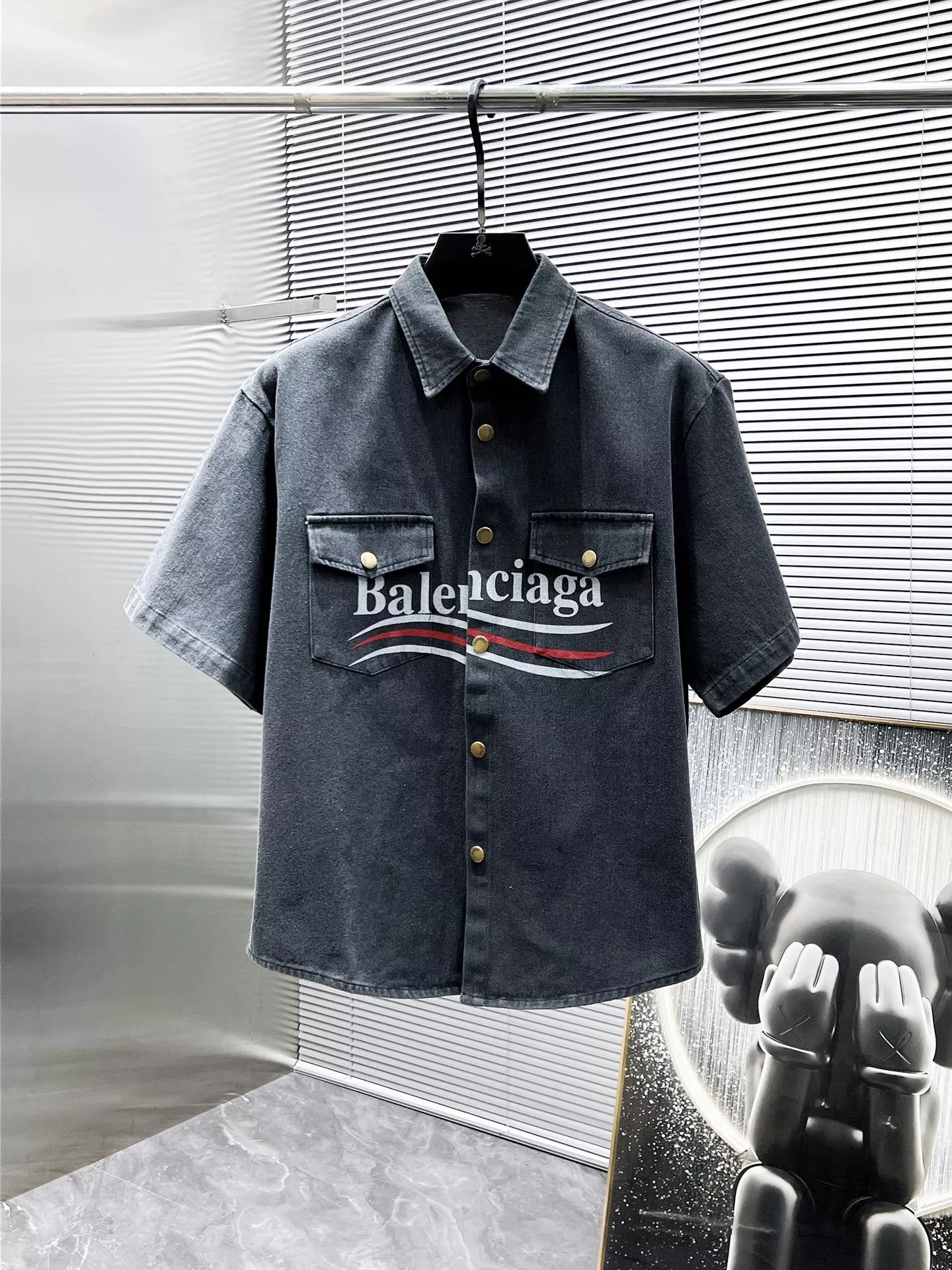 Balenciaga Fashion Tracksuits Short Sleeved For Men AllSeason 9734