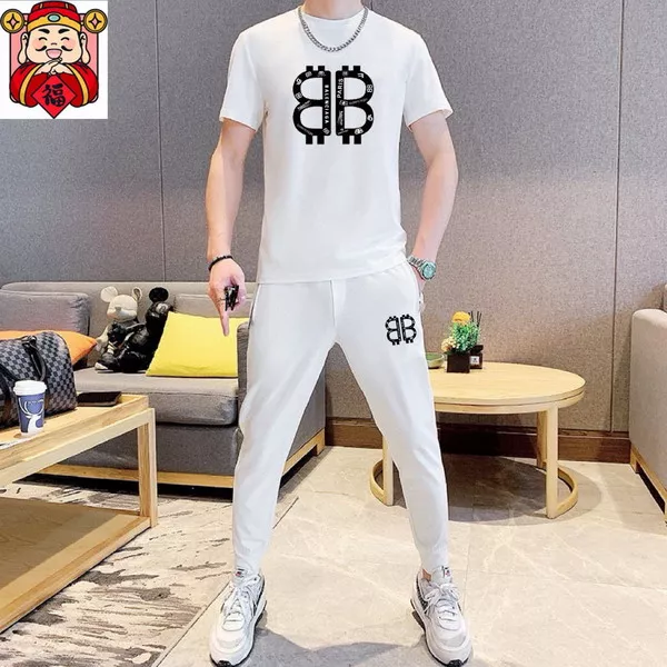 Balenciaga Fashion Tracksuits Short Sleeved For Men GoodFit 9655