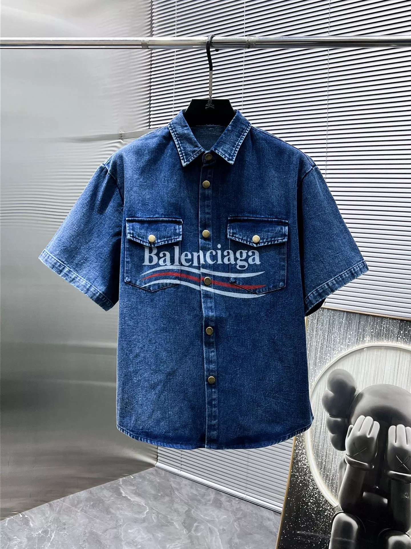 Balenciaga Fashion Tracksuits Short Sleeved For Men Minimalist 868