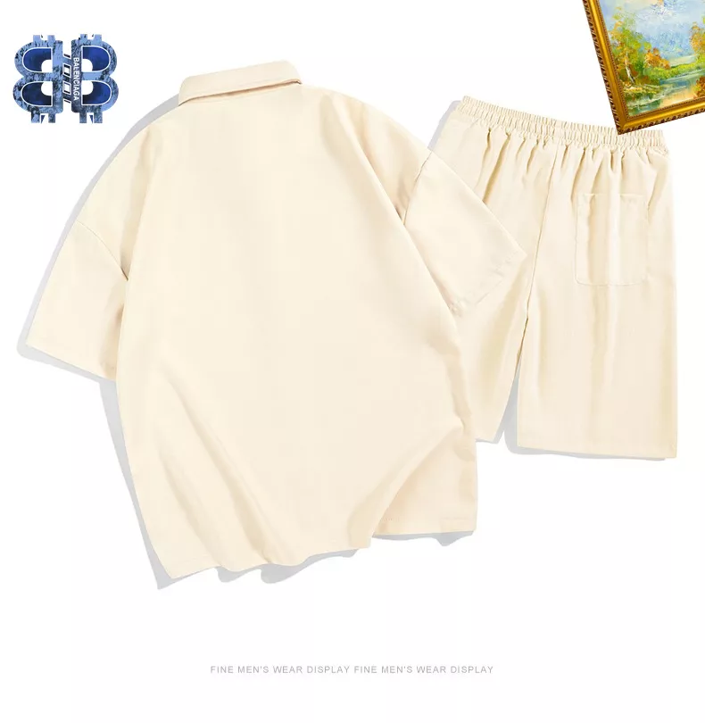 Balenciaga Fashion Tracksuits Short Sleeved For Men Trendy 622