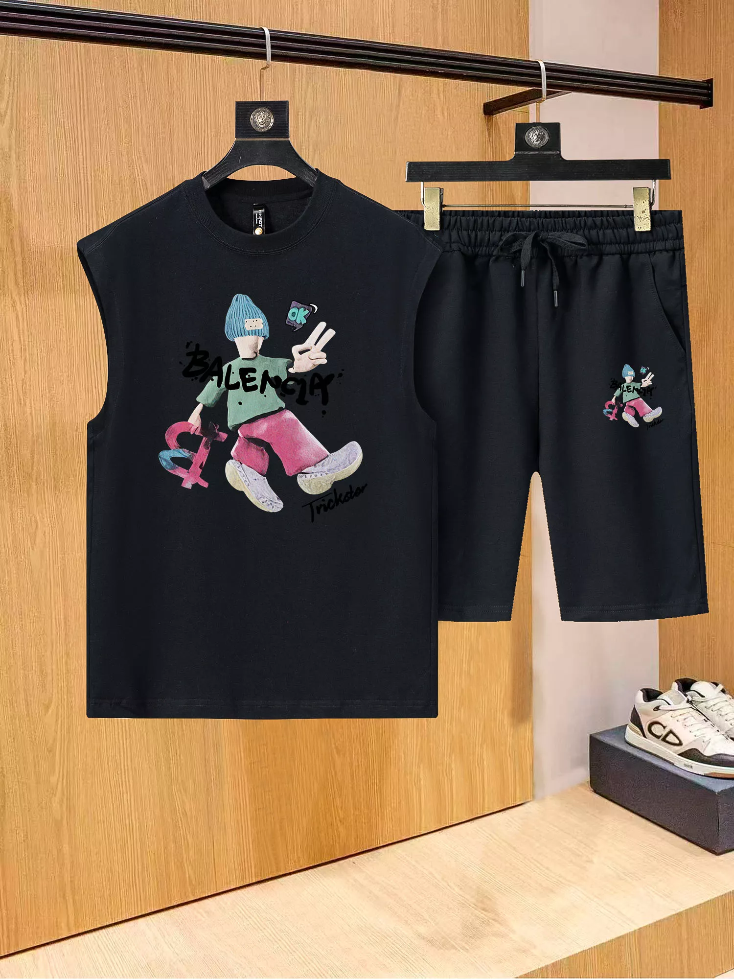 Balenciaga Fashion Tracksuits Sleeveless For Men EasyMatch 265