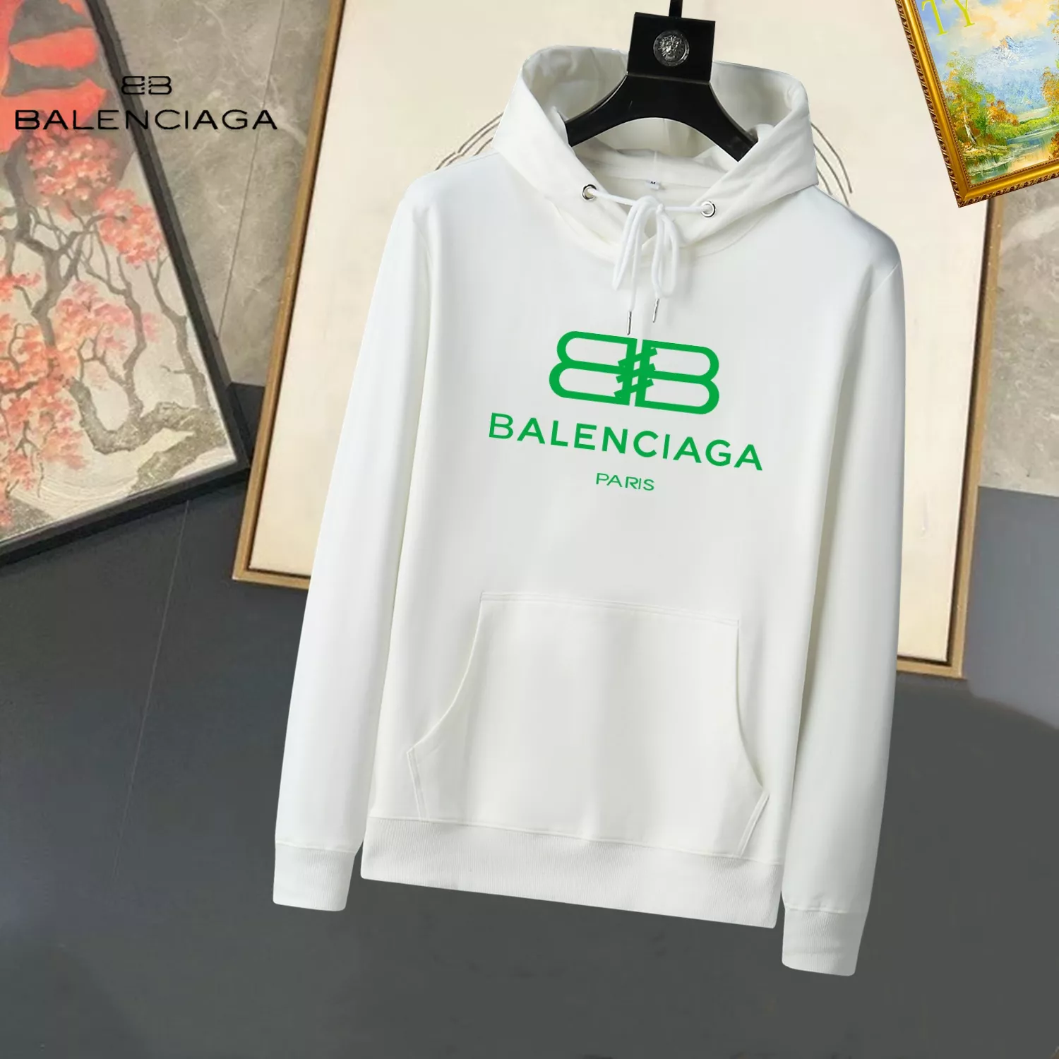 Balenciaga Hoodies Long Sleeved For Men EasyMatch 3580